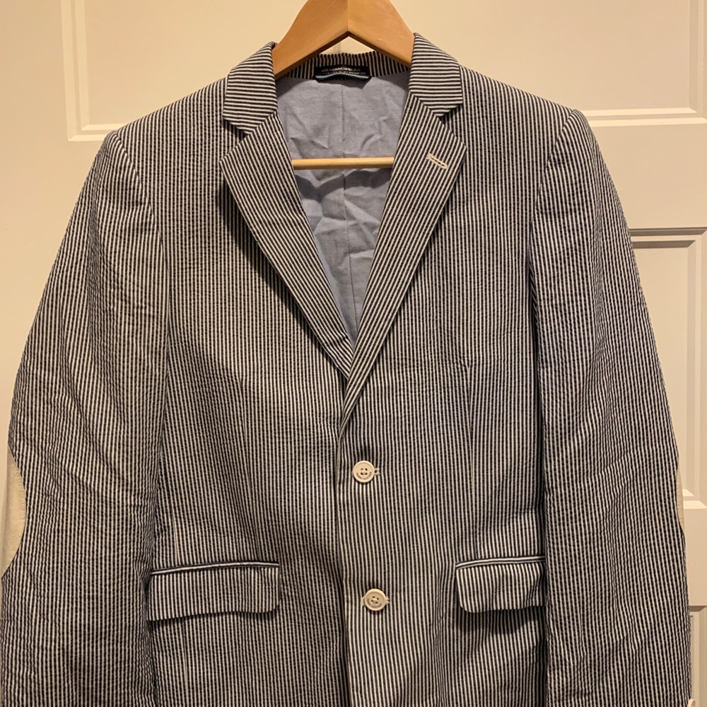 Tommy Hilfiger boys seersucker sport coat
